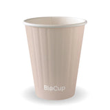 Compostable Water-Based Double Wall Paper Coffee Cups - 8oz