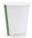Compostable White Single Wall Vegware Coffee Cups