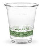 Compostable Vegware Green Band Standard PLA Cold Drinks Cup