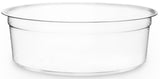 Compostable Clear Round Biodegradable Deli Container - 8oz