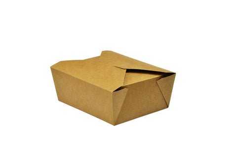Compostable Kraft Biodegradable Hot Food Carton - 45oz