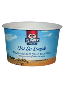 Custom Printed Compostable Soup and Ice Cream Containers