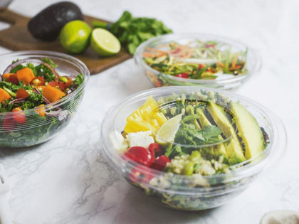 Compostable PLA Salad Bowls