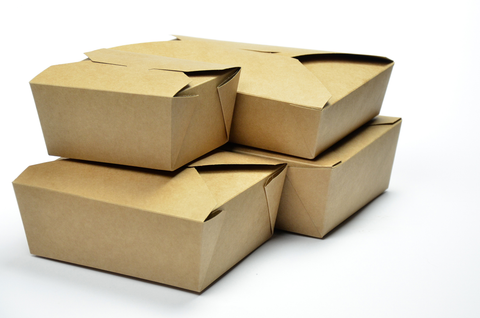 Compostable Kraft Hot Food Takeaway Boxes & Trays