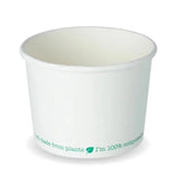Compostable Economy White Soup / Ice Cream Pots - 16oz