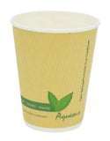Compostable Plastic Free Double Wall Coffee Cups - Ripple 12oz