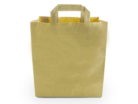 Kraft Brown Carrier Bag with Handle - Large