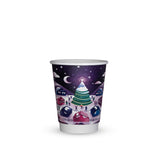Compostable Festive Vegware Double Wall Coffee Cups