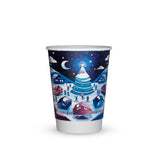 Compostable Festive Vegware Double Wall Coffee Cups