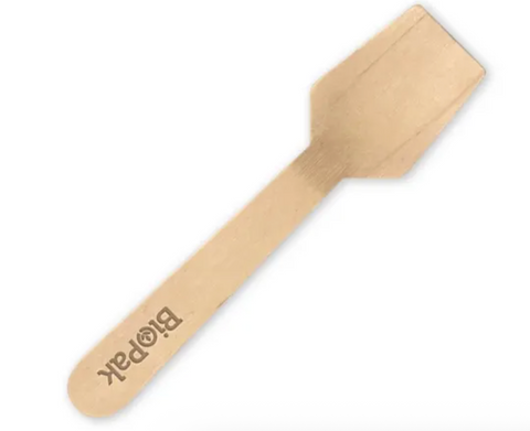 Compostable Wooden Ice Cream Spade 9.5cm