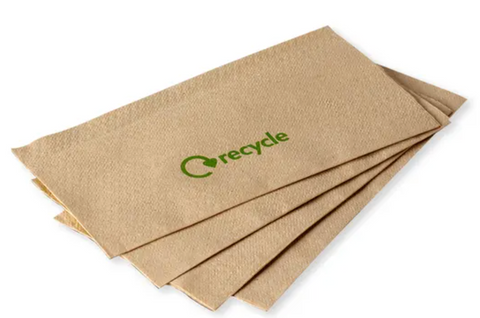Compostable 32cm 1-Ply Kraft Paper Napkins