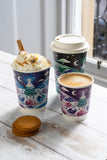 Compostable Festive Vegware Double Wall Coffee Cups