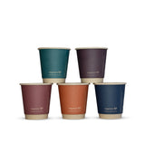 NEW - Compostable FEEL SNUG Vegware Double Wall Coffee Cups