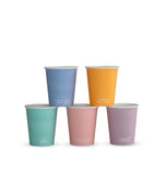 NEW - Compostable PASTEL Vegware Single Wall Coffee Cups