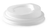 Compostable White Economy CPLA Coffee Cup Lids