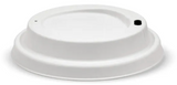 Compostable White Sugarcane Coffee BioCup Lids
