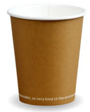 Compostable Kraft Single Wall Economy Coffee Cups