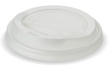Compostable White Economy CPLA Coffee Cup Lids