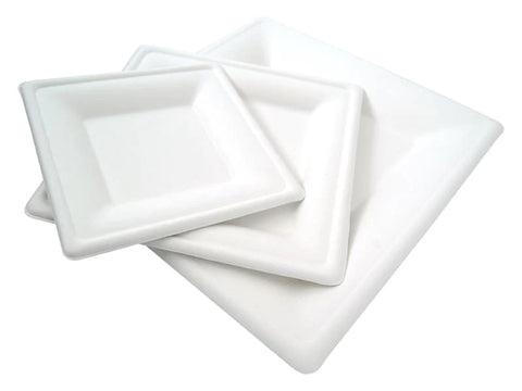 Compostable Sugarcane Square Plates