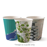 Compostable Art Series Double Wall Coffee Cups - 8oz