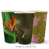 Compostable Art Series Single Wall Coffee Cups - 16oz