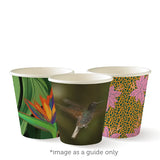 Compostable Art Series Single Wall Coffee Cups - 6oz