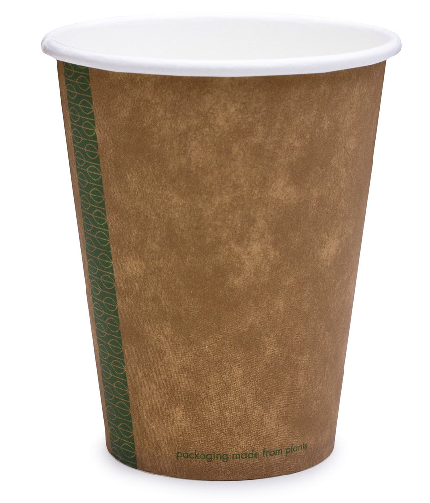 Compostable Kraft Single Wall Vegware Coffee Cups – Green Man Packaging