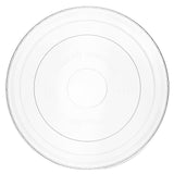 Compostable Clear PLA Flat Lids for Ice Cream Containers (Cold Food Only) - Large