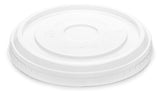 Compostable Clear PLA Flat Lids for Ice Cream Containers (Cold Food Only)