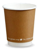 Compostable Kraft Double Wall Coffee Cups - 12oz