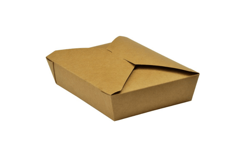 Compostable Kraft Hot Food Carton - Size B1 / No.5 (32oz / 1050ml)