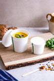 Compostable Paper Hot Food Pot Lid 