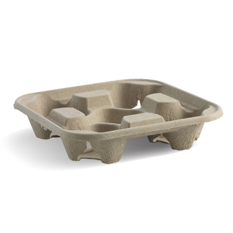 Compostable Drinks Carry Tray