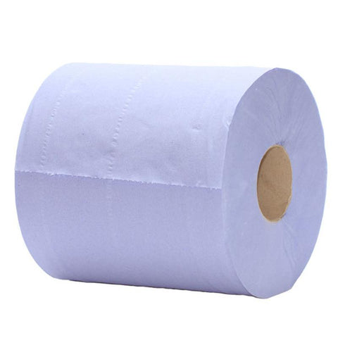 Compostable Blue 2 Ply Centrefeed Roll - 19.5cm x 150m