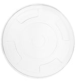 Compostable Clear PLA Flat Lids For Standard Cold Drinks Cups with Holes
