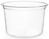 Compostable Clear Round Biodegradable Deli Container - 16oz