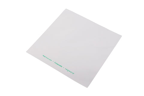 Compostable Clear and White PLA Square Sandwich Bags