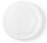 Compostable Flat Lid for Soup / Ice Cream Containers - Large