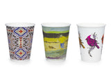 Compostable Gallery Embossed Double Wall Coffee Cups - 12oz