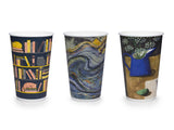 Compostable Gallery Embossed Double Wall Coffee Cups - 16oz