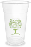 Compostable Green Tree Standard PLA Biodegradable Cold Drinks Cups - 20oz