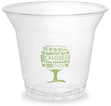 Compostable Green Tree Standard PLA Biodegradable Cold Drinks Cups - 9oz
