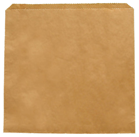 Kraft Flat Paper Counter Bags - 7inch