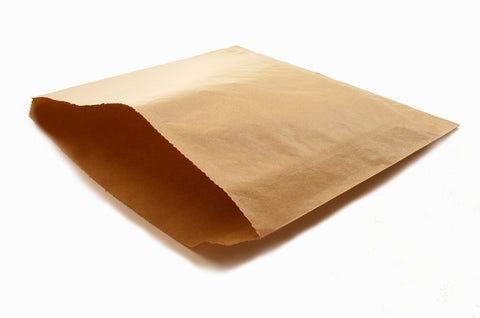 Kraft Flat Paper Counter Bags - 8.5inch