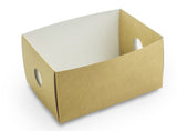 Compostable Kraft Sandwich Platter Box Inserts - 1/8 tray