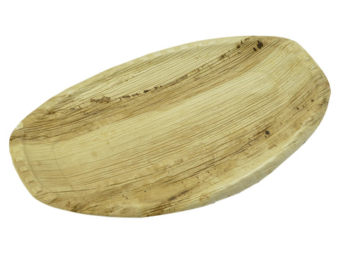Compostable Palm Leaf Oval Platter - 14inch
