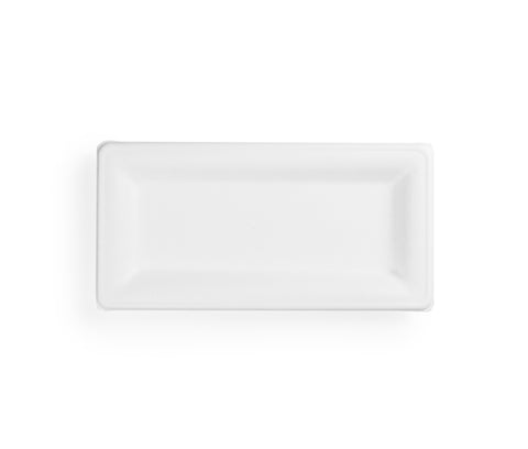 10" x 5" Rectangular Sugarcane Plate