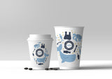 Compostable & Recyclable Plastic Free Double Wall Coffee Cups