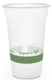 Eco-friendly Biodegradable Compostable Green Band Standard PLA Cold Drinks Cup - 20oz