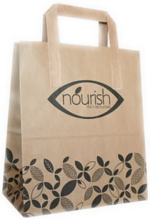 Custom Printed Compostable Paper Carrier Bags Green Man Packaging